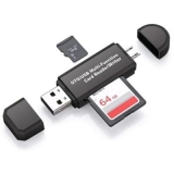 SD/Micro SD Card Micro USB OTG Adapter and USB 2.0 Portable Memory Card Reader