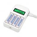 Palo1 Four-slot Smart Fast Charge LCD Display AA / AAA Battery Charger