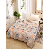 Flowers and Butterfly Pattern Soft Warm Blanket