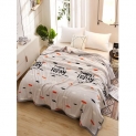 Enjoy Today Pattern Soft Warm Blanket