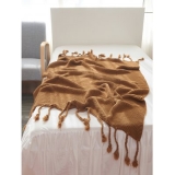 Tassel Decoration Knitted Blanket