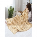 Houndstooth Jacquard Knitted Blanket