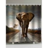 Elephant Pattern Design Shower Curtain