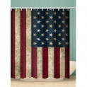 American Flag Waterproof Shower Curtain