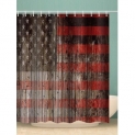 American Flag Wooden Pattern Waterproof Shower Curtain