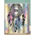 Boho Dream Catcher Print Waterproof Bathroom Shower Curtain