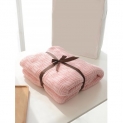 Solid Color Decoration Knitted Blanket