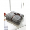 Solid Color Decoration Knitted Blanket