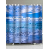 Sea Printed Waterproof Shower Curtain