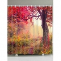 Tree Pattern Waterproof Shower Curtain