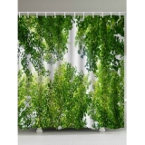 Treetop Sky Print Waterproof Bathroom Shower Curtain