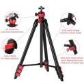 54 inch Aluminium Phone Tripod Ball Head Tripod Stand with Bluetooth Tripod for iPhone