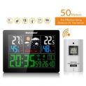 Wireless Weather Station Smart Thermometer Hygrometer Indoor Temperature Humidity Meter Color LCD