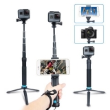 Aluminium Shooting Tripod Pole Selfie Stick for GoPro Extendable Monopod Handheld Pole