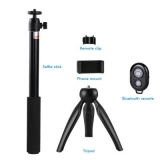 4 in 1 Wireless Handheld Bluetooth Selfie Stick Mini Tripod Shutter Remote Control Monopod