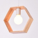 American Simple Solid Wood Pendant Lights E27 Hanging Lamp for Bathroom